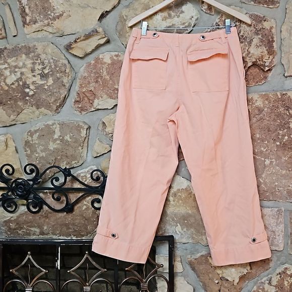 Caribbean Joe Orange‎ Sherbert Capri Pants Sz 10 - Picture 5 of 13